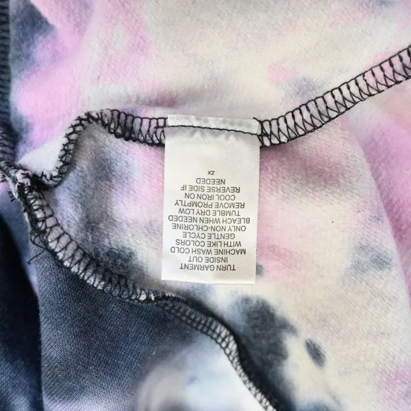 Ivory Ella Womens M Drawstring Pullover Tie-Dye Hoodie - Image 11