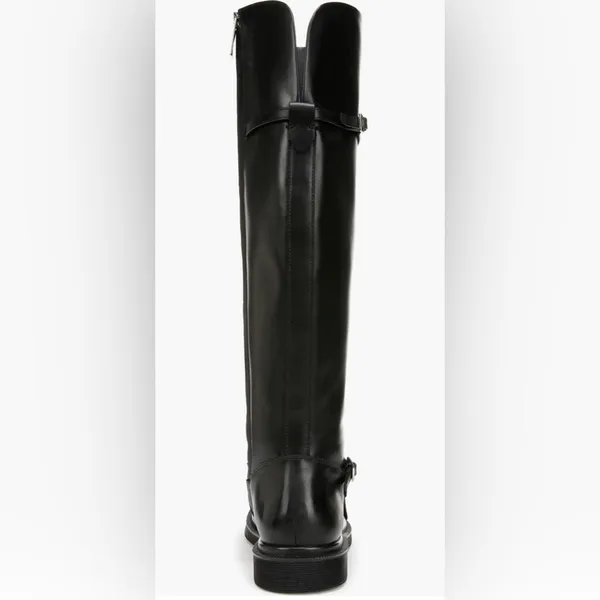 NWT SARTO Franco Sarto Ainsley Black Leather Knee High Wide Calf Boots 7. - Image 4
