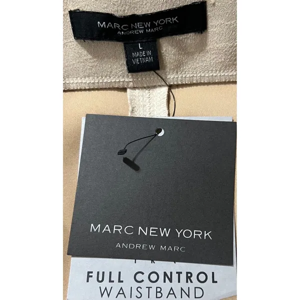 Marc New York Andrew Marc Pencil Skirt Full Control Waistband Beige‎ Combo L - Image 6