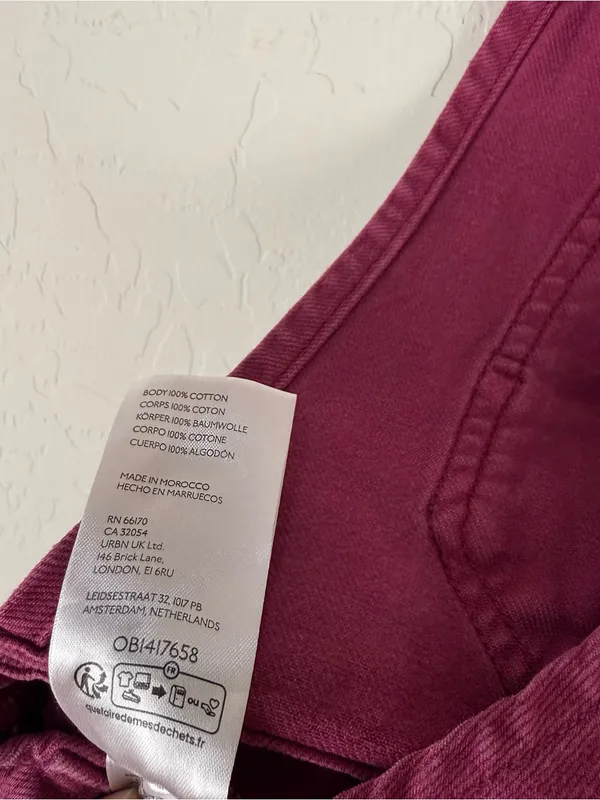 Free People We The Free Ziggy Shortalls in red berry - Image 7