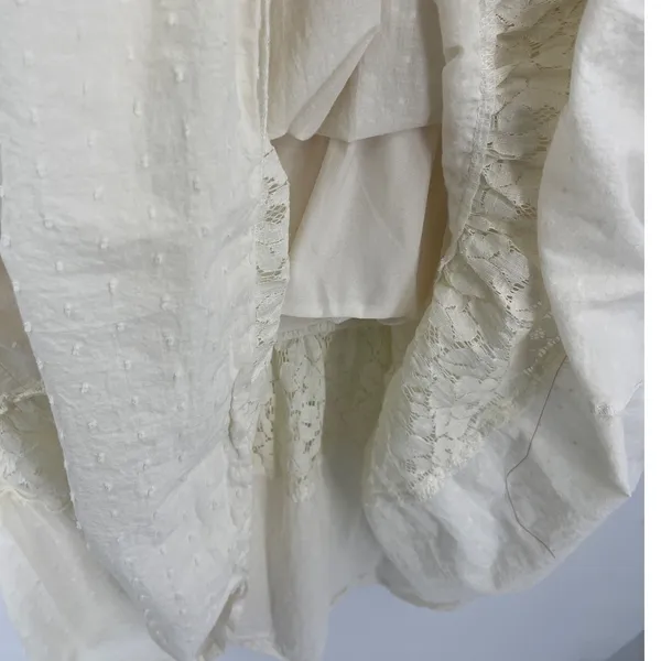 Anna Kaci Milkmaid Maxi Dress Sz XL Boho Cottagecore Lace Tiered Beach Wedding - Image 11