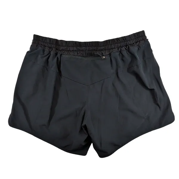 Patagonia Nine Trails Shorts 6" Running Black Womens Medium 57630 Liner Pocket - Image 2