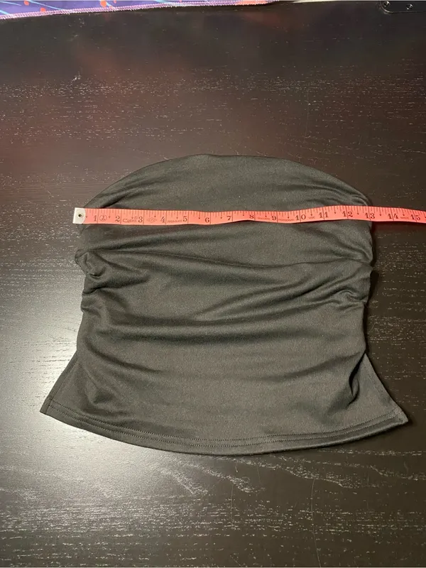 Black Strapless Tube Top - Image 3