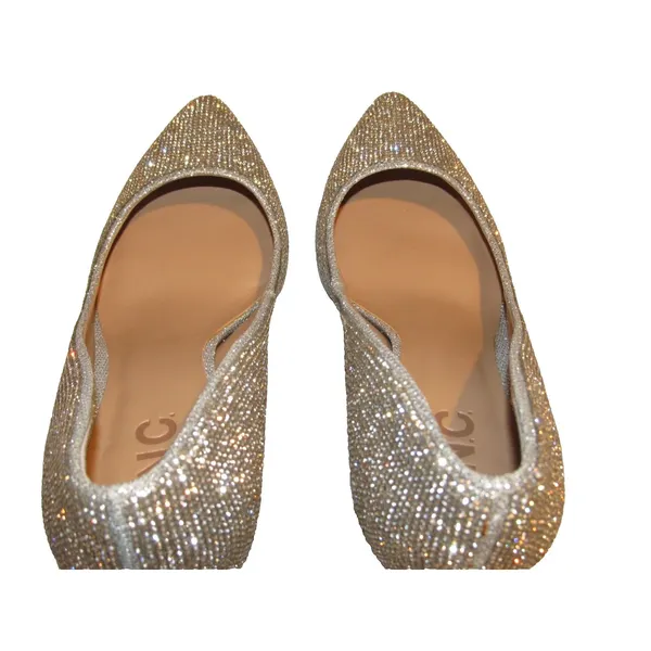 INC International Concepts Shoes Womens Size 7 Silver Zitah Pumps Rhinestones - Image 6