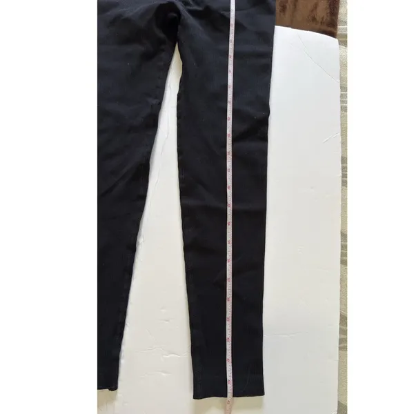 Women's Black Crisscross Halter Jumpsuit Size S White Trim Workout Unitard NWT - Image 5