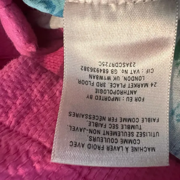 Anthropology‎ Vanessa Virginia Mini Cotton Skirt Size 4 Pockets Pink - Image 5