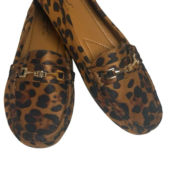 Comfort Est 1946 Aramis Leopard Print Slip On Driving Loafers Size 9M Casual - Image 2