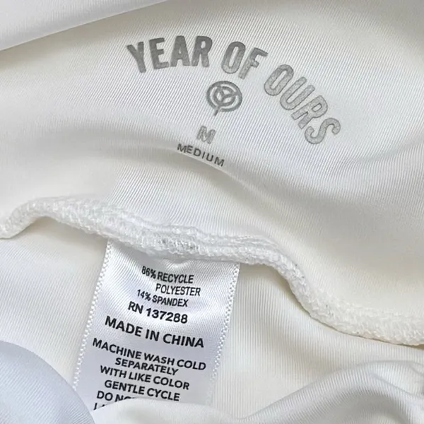 Year of‎ Ours Court Skort White Ruched Athletic Tennis Pickleball Golf Dainty M - Image 8