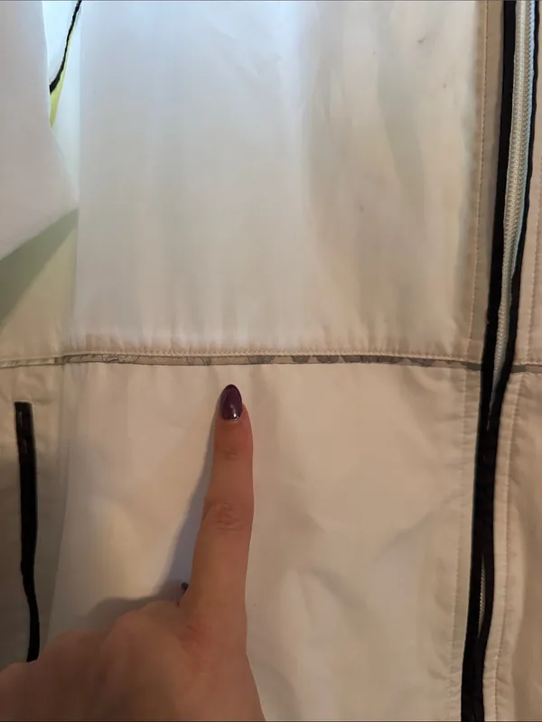 Vintage y2K Nike White Windbreaker Jacket - Image 3