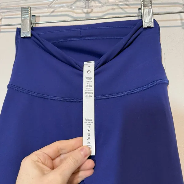 Lululemon NWOT Wunder Train High-Rise Tight 25" Larkspur Blue Size‎ 0 - Image 4