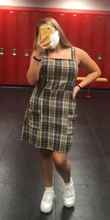 Plaid Pocket Dress - Image 5