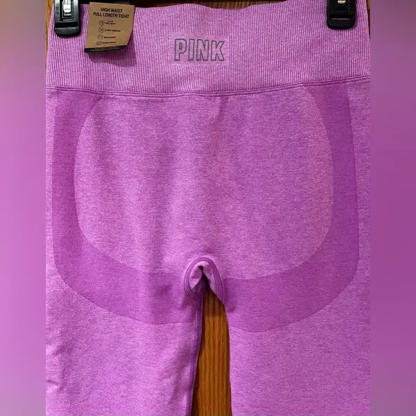 PINK Victoria’s Secret House Party Pink Marl Seamless High Waist Leggings‎ NEW - Image 7
