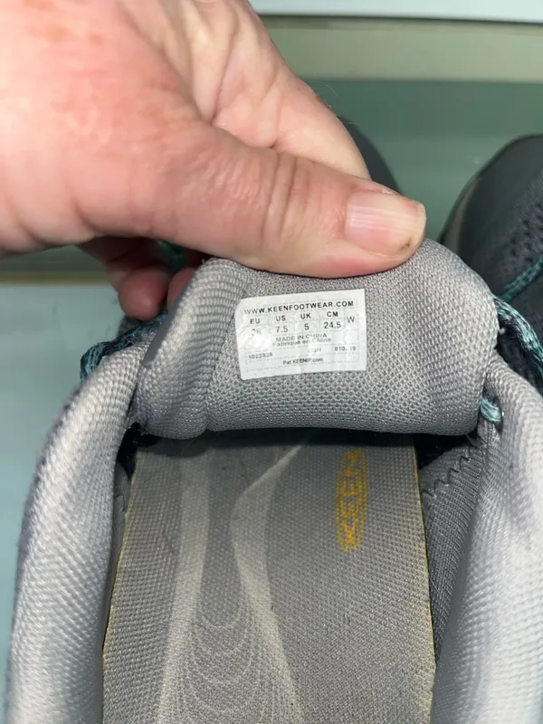 KEEN Terradora II Waterproof Hiking Shoes Steel Grey Ocean Wave - Image 2
