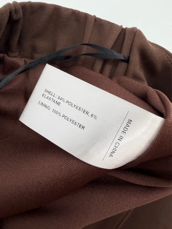Cider Mini Skirt Womens L Chocolate Brown Mid Rise Split Lined Casual Fall NEW - Image 8