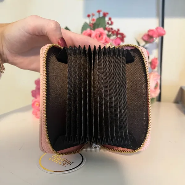 Zip Around Wallet Pink - Image 3