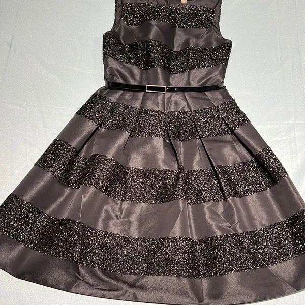 Tommy Hilfiger‎ Metallic Stripe Fit & Flare Dress C26 - Image 4