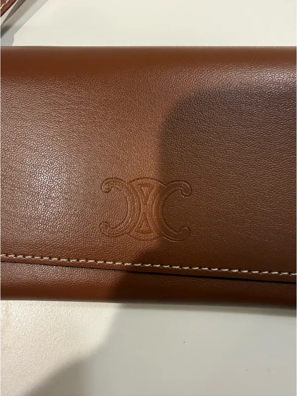 Celine Leather Sunglasses Case Wristlet - Image 2