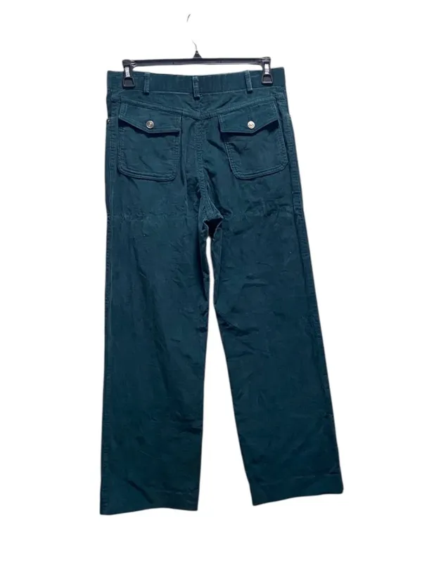 Marc Jacobs Corduroy Wide Leg Pants Teal Green Size 32 Minimalist Preppy Casual - Image 9