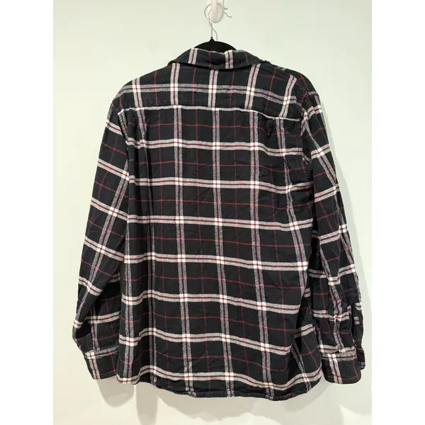 Wrangler Flannel Top Womens Medium Plaid Western Country 100% Cotton Travel - Image 2