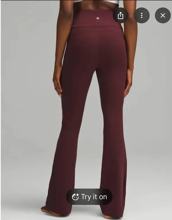 Lululemon Groove Nulu Super-high-rise Flared Women Pants - Garnet - Image 2