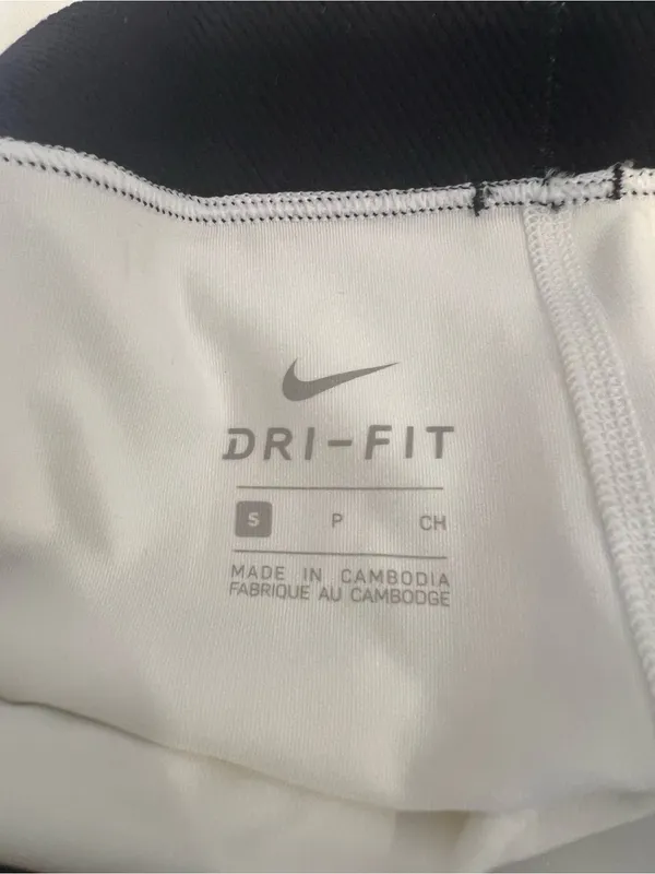 Nike Pro Dri- Fit Women’s Training Tights White Shorts Size Small Athletic. - Image 3
