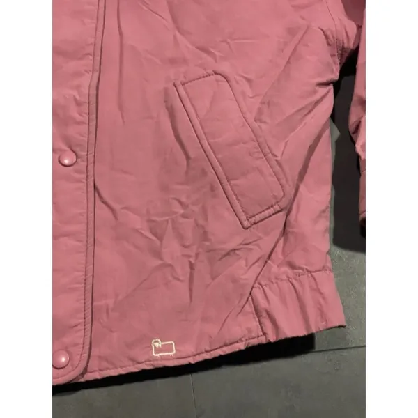 Vintage Woolrich Jacket Womens Size L Pink Quilted‎ Puffer Coat Zip Snap -200 - Image 6