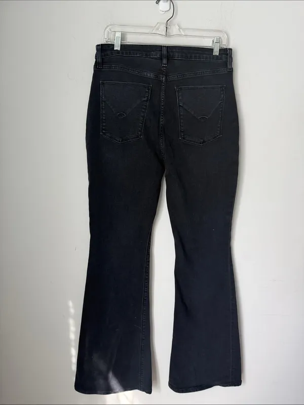 Hudon Holly Noi Black Denim Flare Leg Womens Jeans, size 31 🔴 - Image 5