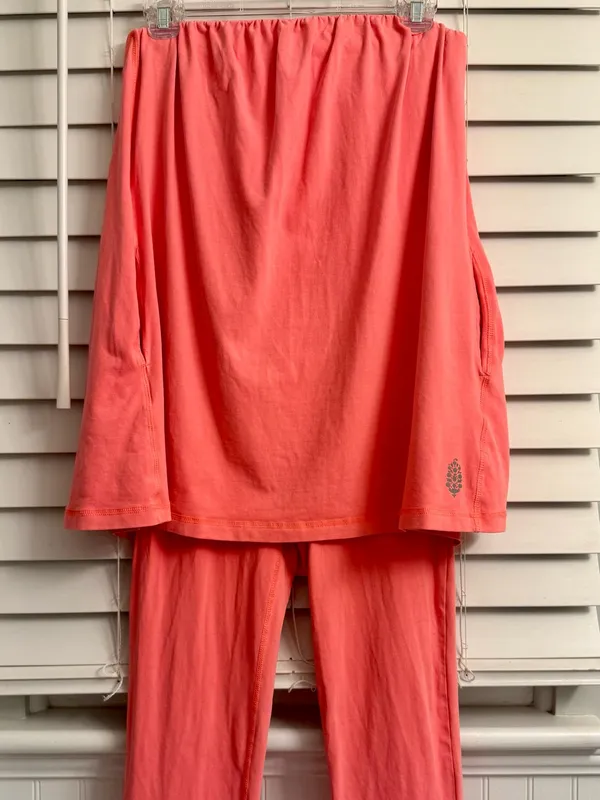 Free People FP Movement Hot Shot Tube Onesie Coral Small - Image 4