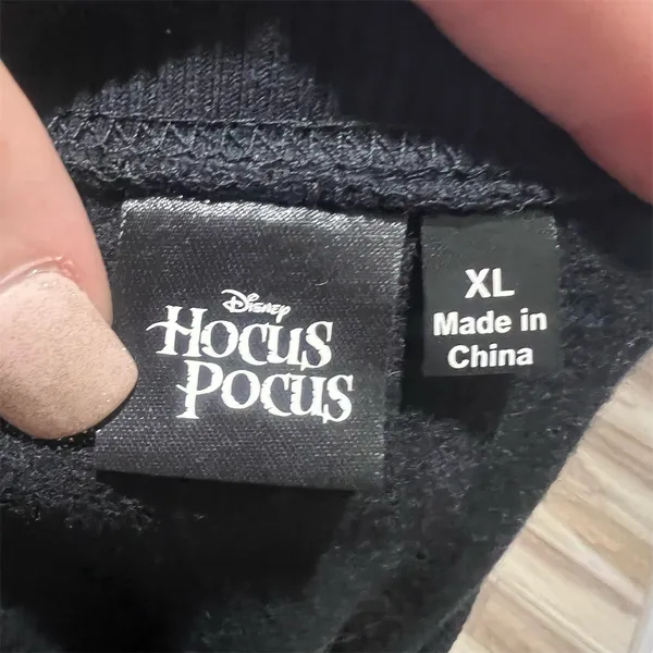 Disney Hocus Pocus Sanderson Sisters Sweatshirt Womens XL Black Graphic - Image 5