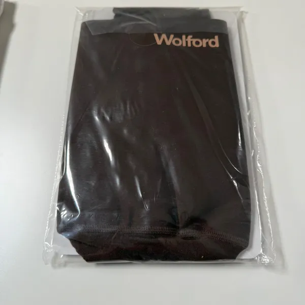 Wolford Fatal High Waist Tights Womens Medium Umber Brown‎ 50 Den Sculpting New - Image 2