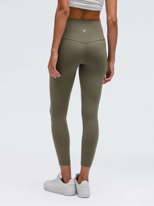 Lululemon Align High Rise Army Green Leggings yoga Pilates activewear gym size 4 - Image 2