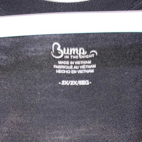 Bump in the Night Women’s Black Maternity bath robe size 2X - Image 3