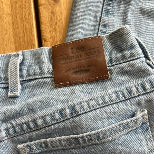 Vintage Lee Original Jeans Women’s 12M (27x29) Light Wash Straight Leg - Image 6