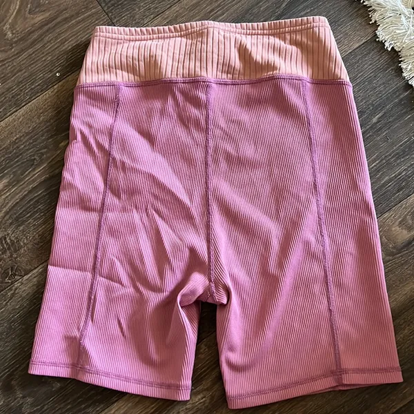 For Love & Lemons Purple Biker Shorts - Image 4