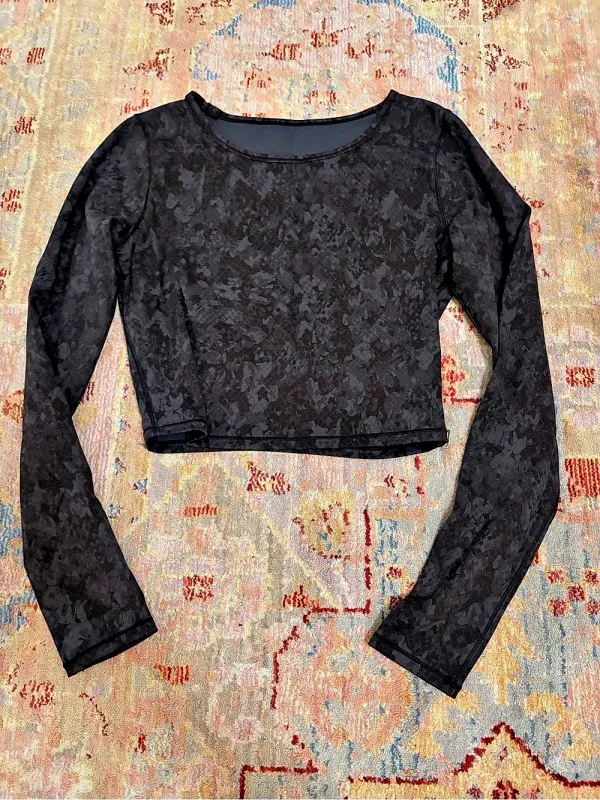 Lululemon Wunder Train Cropped Long Sleeve Shirt - Image 3