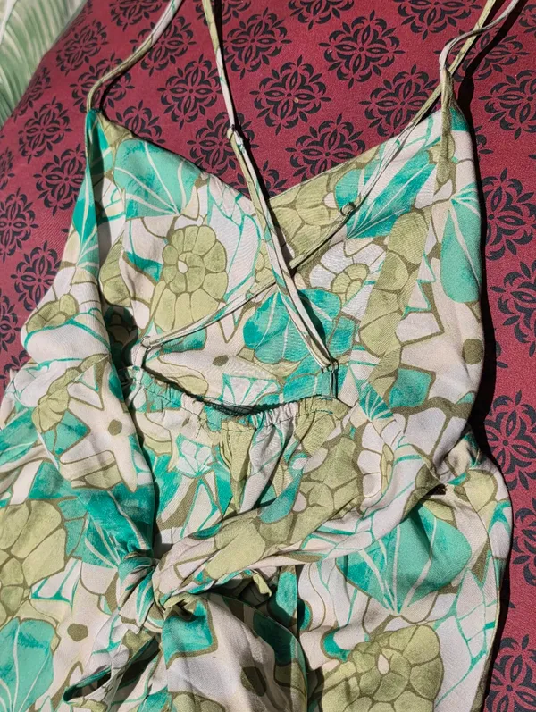 O'Neill Leona Tie-Back Sleeveless Midi Dress L - Image 14