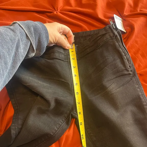 Free people‎ NWT size 24 split seam jeans black side zipper - Image 9
