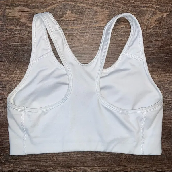 Nike Dri-Fit Sports White Bra Size Medium - Image 7