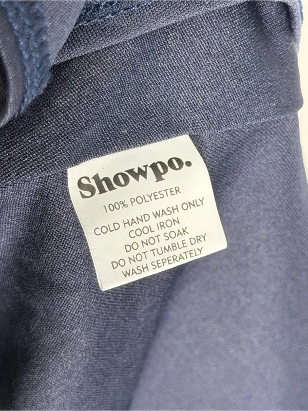 NEW Showpo Feels Like Love Dress Navy Ruffle Mini‎ Cocktail Wedding Guest Party - Image 4