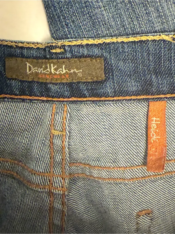 Vintage David Kahn Heidi Low Rise Flare Jeans Blue Size 28 - Image 3