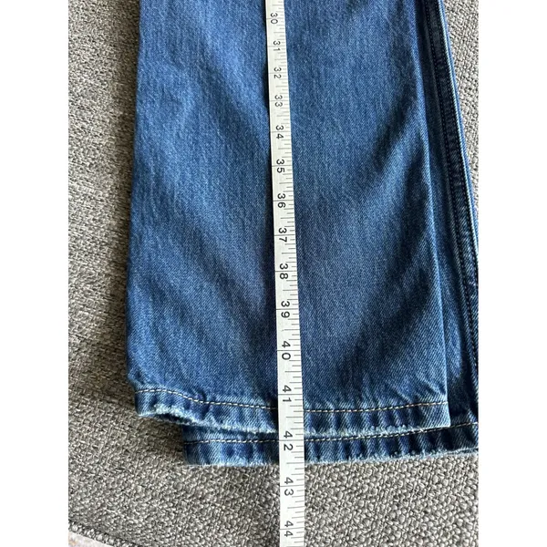 Levis Low Pro Straight‎ Jeans Womens 26 Distressed Medium Wash Blue Denim A0964 - Image 7