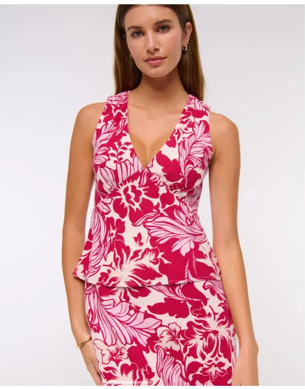 Abercrombie floral Tie back top - Image 4