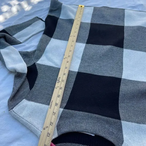 J. Jill size M Colton mock turtleneck big checked sweater. - Image 5