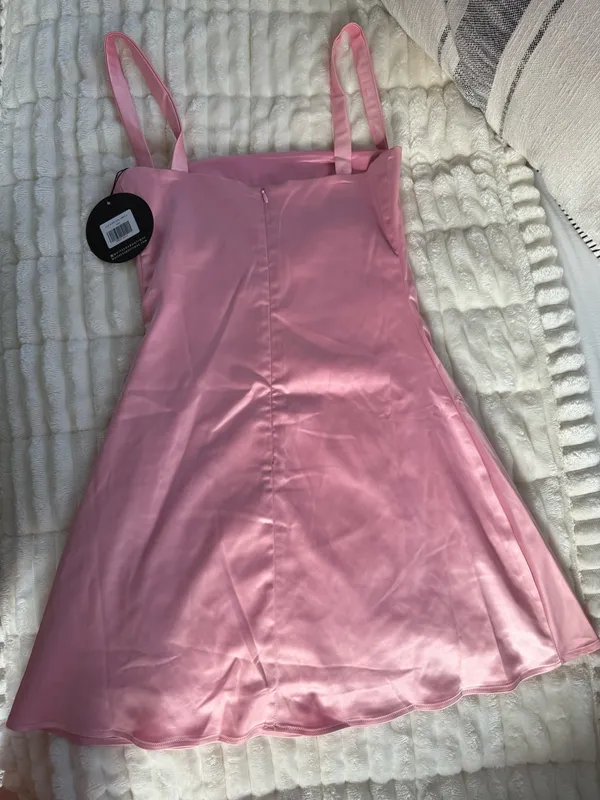 White Fox Just A Girl Mini Dress Pink - Image 3
