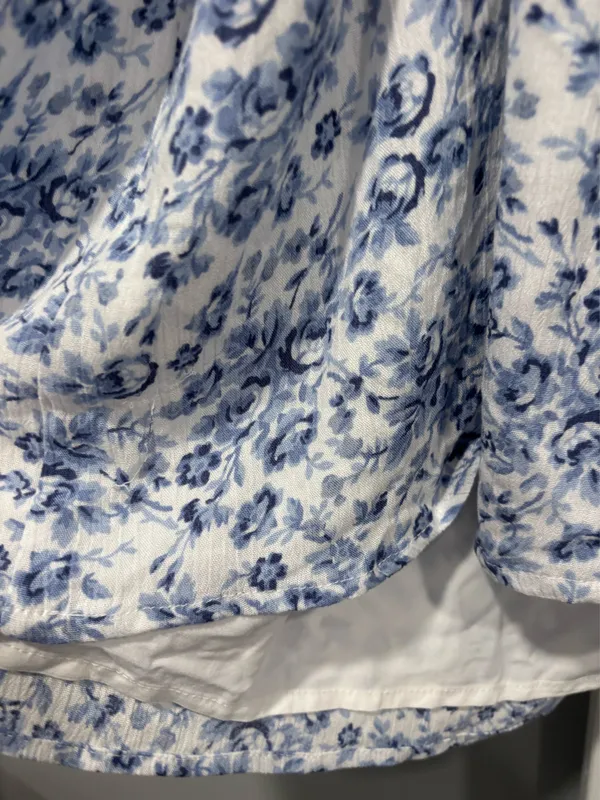 Garage Dress Blue and White Floral - Image 4