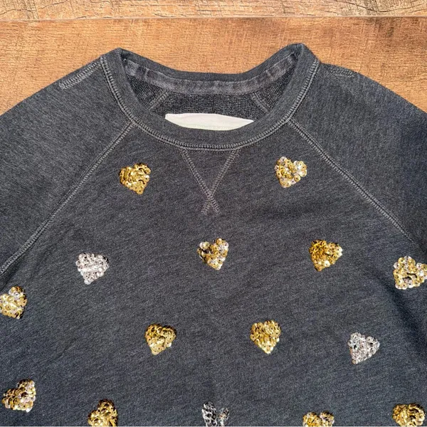 Abercrombie & Fitch Sequins Heart Crewneck Sweatshirt - Image 2
