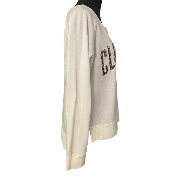 Clemson Leopard Print Sweatshirt Three Square‎ by Royce Apparel Women’s Large - Image 3