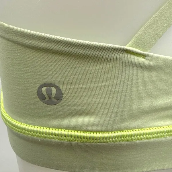 Lululemon Energy Women's Green Sleeveless Strappy Workout Sports Bra Tank Top 6 - Image 3