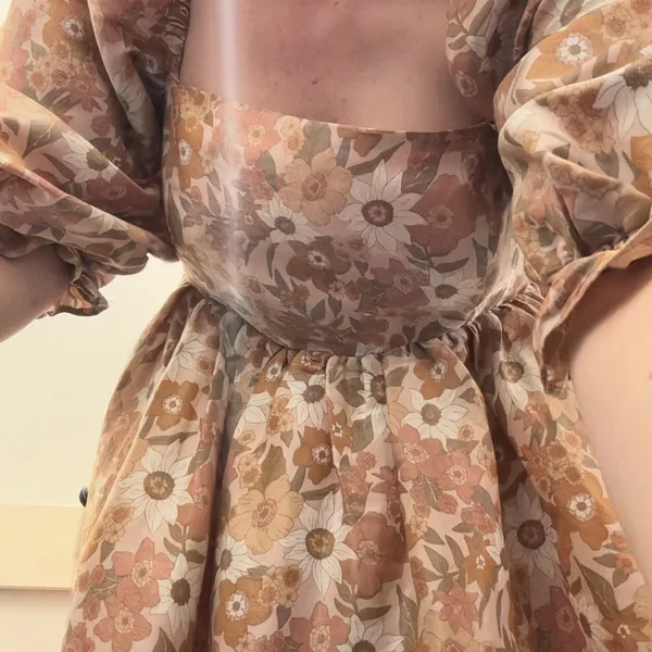 Storia Floral Puff Sleeve Dress - Image 8