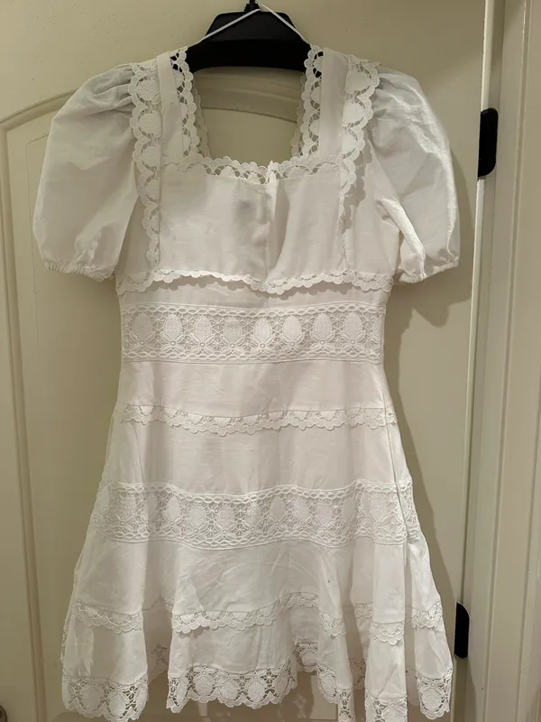 Endless Rose Women's Multi Lace Linen Mini Dress - Image 3